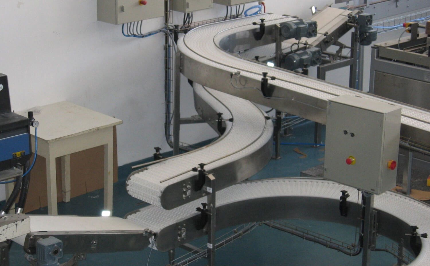 Transportador de Corrente Plástica de Banda Modular